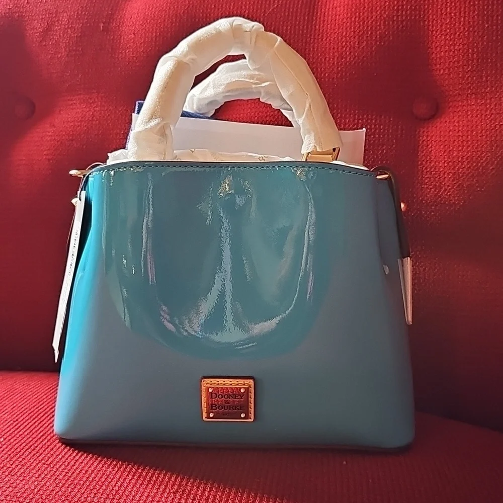 NWT Dooney & Bourke Patent Mini Barlow-Sky 🩵 - Picture 3 of 10